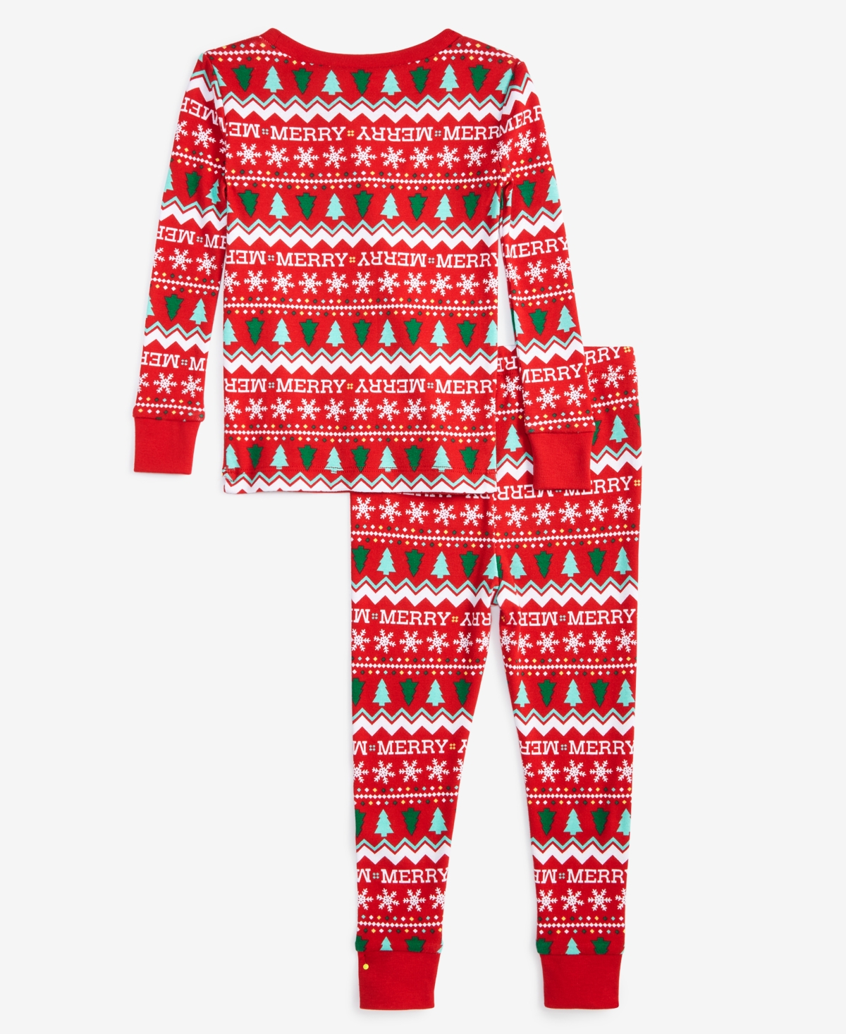 Holiday Lane Toddler Merry Mix It Cotton Snug Fit Matching Family Pajamas Set, Created for Macy's