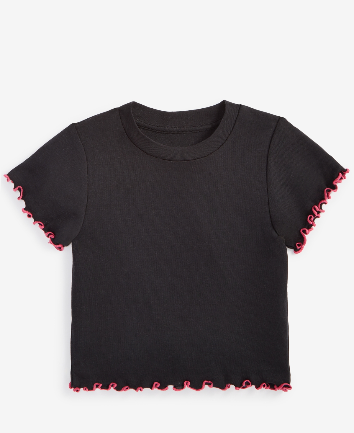 WITH JULES BIG GIRLS LETTUCE-EDGE T-SHIRT 