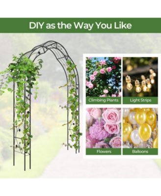 Garden Arch Arbor Trellis for Climbing Plants Roses Vines