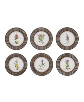 Framed Floral Print for Elegant Wall Art and Home Accents (Set of 6)