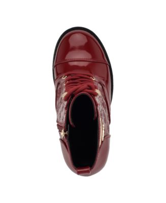 Women's Neadyn Heeled Lug Sole Lace Up Hiker Booties