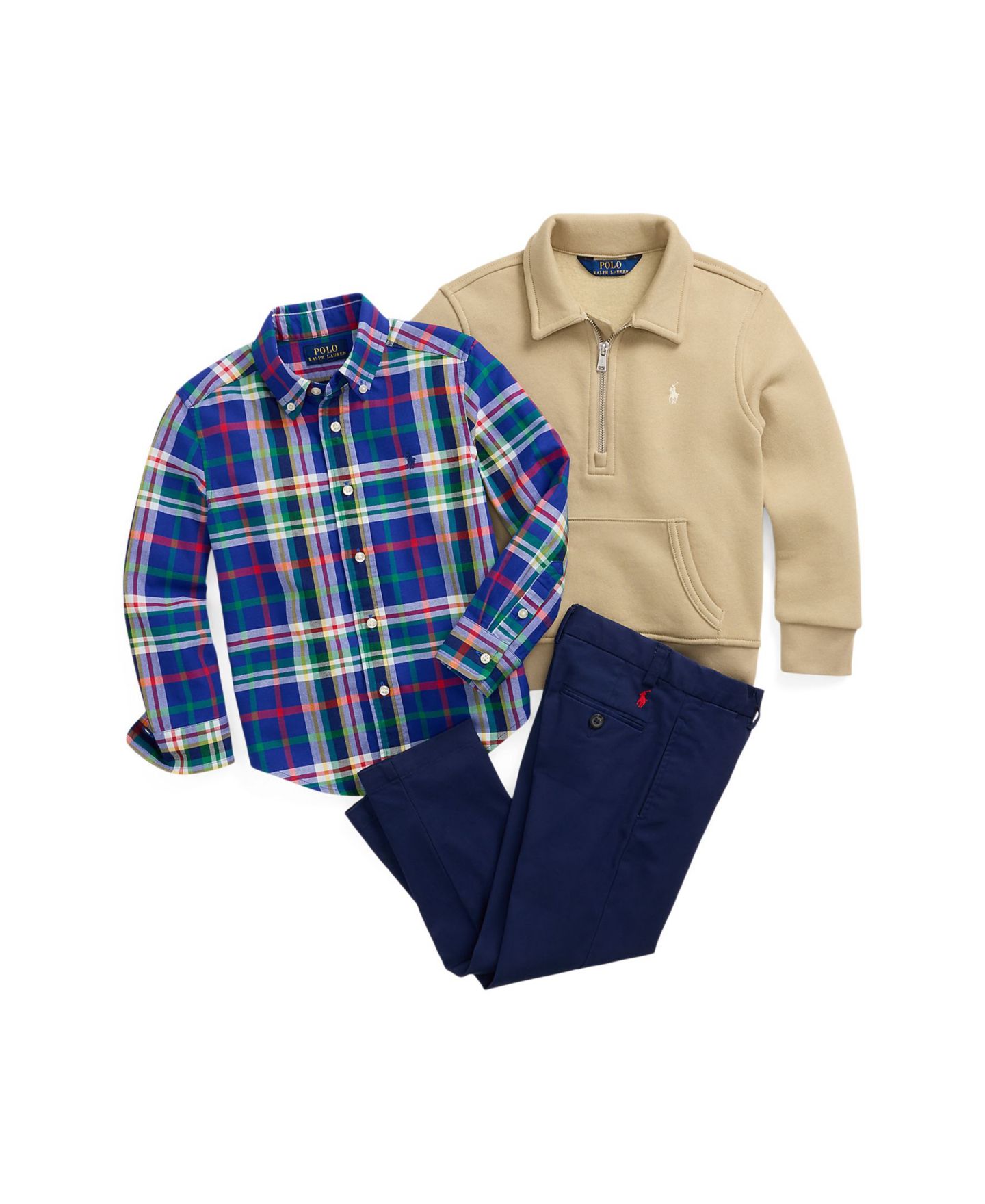 Брюки Polo Ralph Lauren Straight-Fit Twill Pant для мальчиков, цвет: Тёмно-синий — фото 8