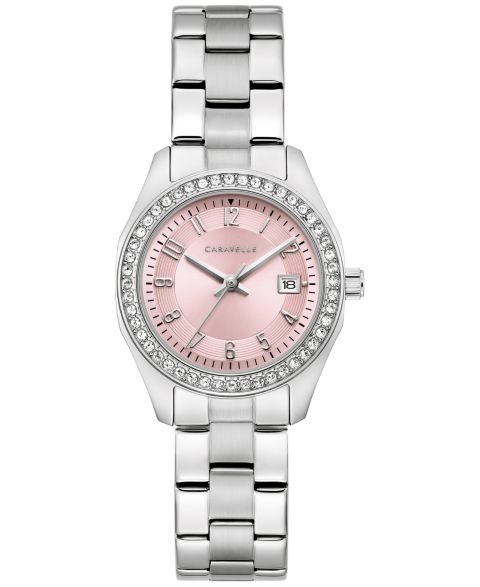 Женские часы Caravelle Stainless Steel Bracelet Watch 28mm