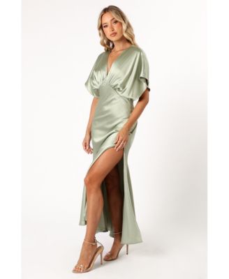 posse elise tiered linen blend maxi dress Esperanza Espresso Halter Linen Maxi Dress