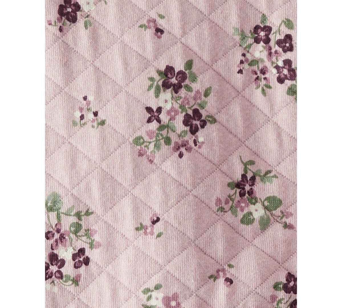 Little Planet by Carter's Baby Girls Hooded Quilted Double-Knit Floral-Print Coverall