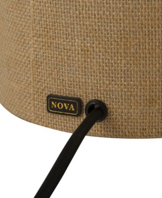 Moonlight 19" Natural Burlap 4-Way Rotary Switch Table Lamp