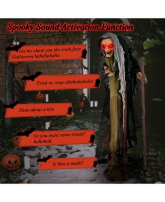 Life Size Animatronic Witch with Pre-Recorded Phrases