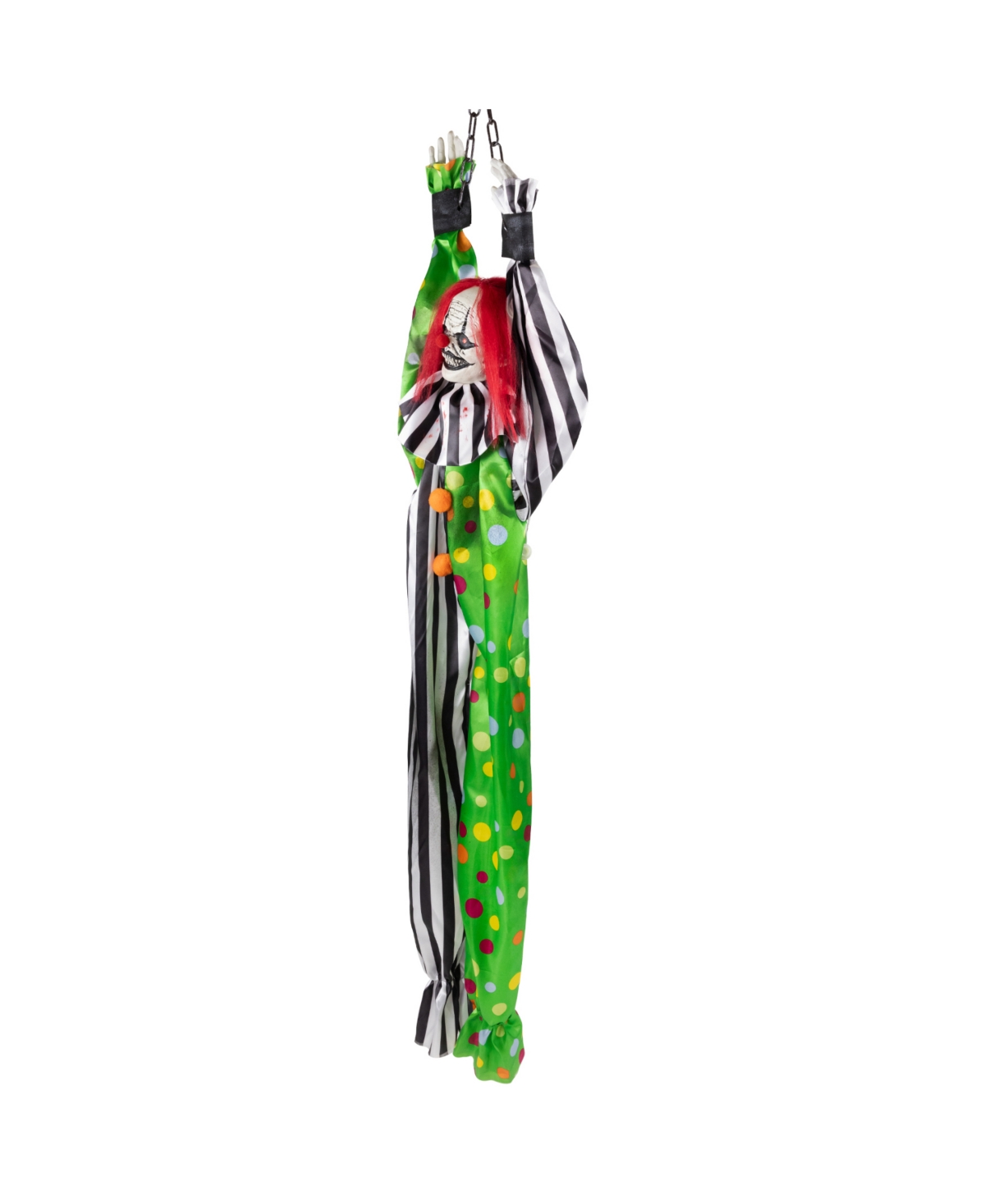 Northlight Animated Shaking Clown With Sound Hanging Halloween Decoration In Multi
