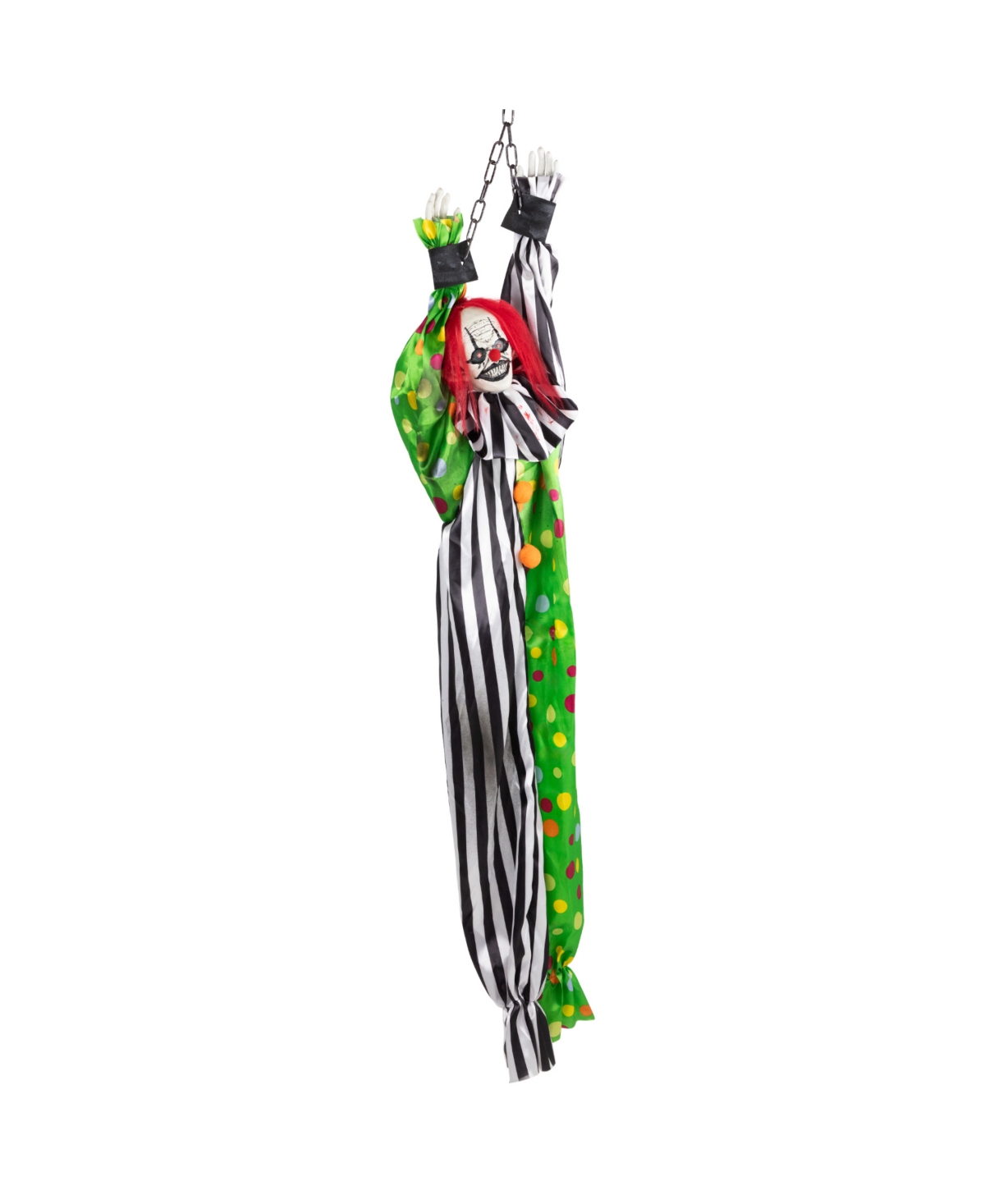 Northlight Animated Shaking Clown With Sound Hanging Halloween Decoration In Multi