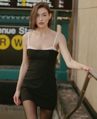 french connection corset dress French Connection Women's Azra Corset Strap Mini Dress