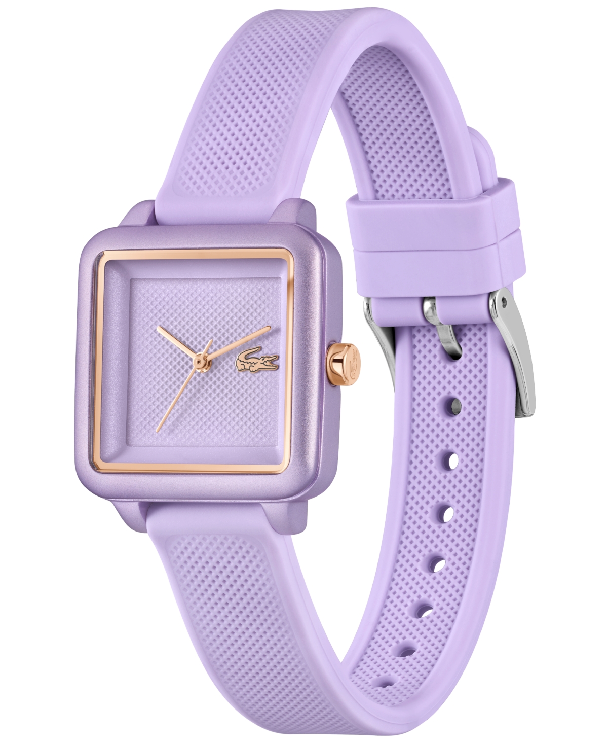 LACOSTE WOMEN'S LACOSTE 12.12 FLOW PURPLE SILICONE STRAP WATCH 26MM 