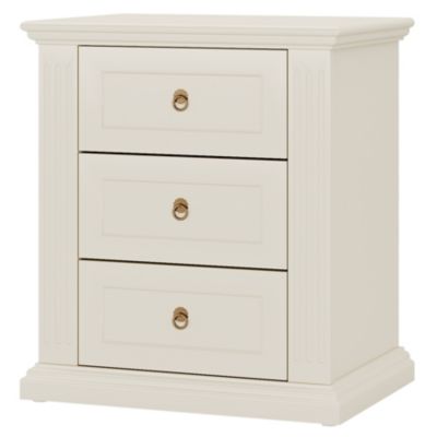 3-Drawer Nightstand, Wood Night Stand with Storage Drawers, Modern Bedside Table Side End Table for Bedroom