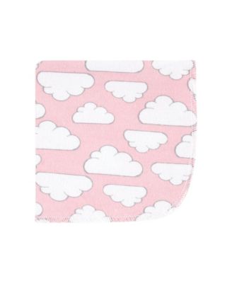 10Pk Flannel Washcloths Cotton Poly