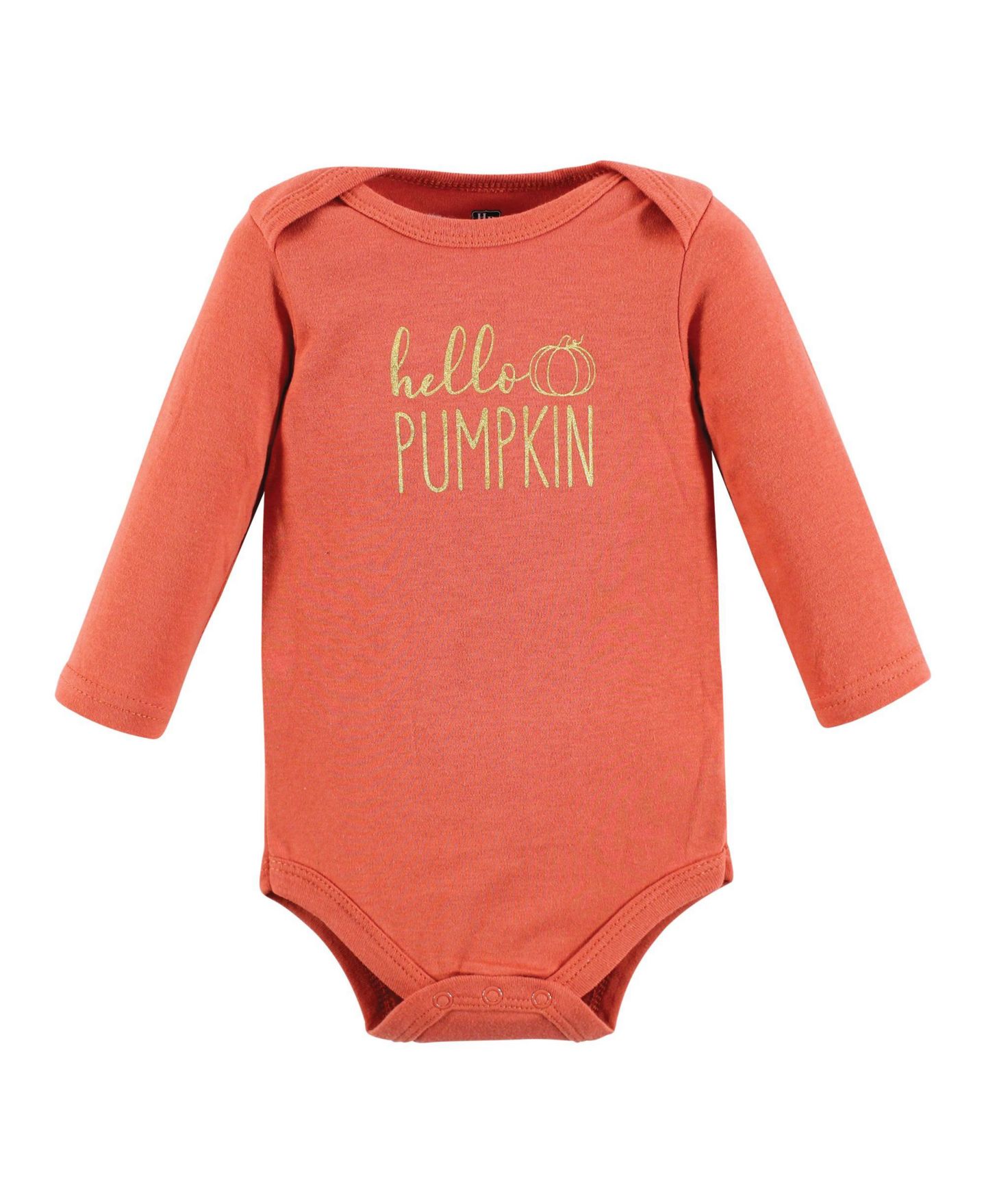 Детские хлопковые боди Hudson Baby с длинным рукавом, набор из 5 шт, цвет: Cutest Pumpkin — фото 3