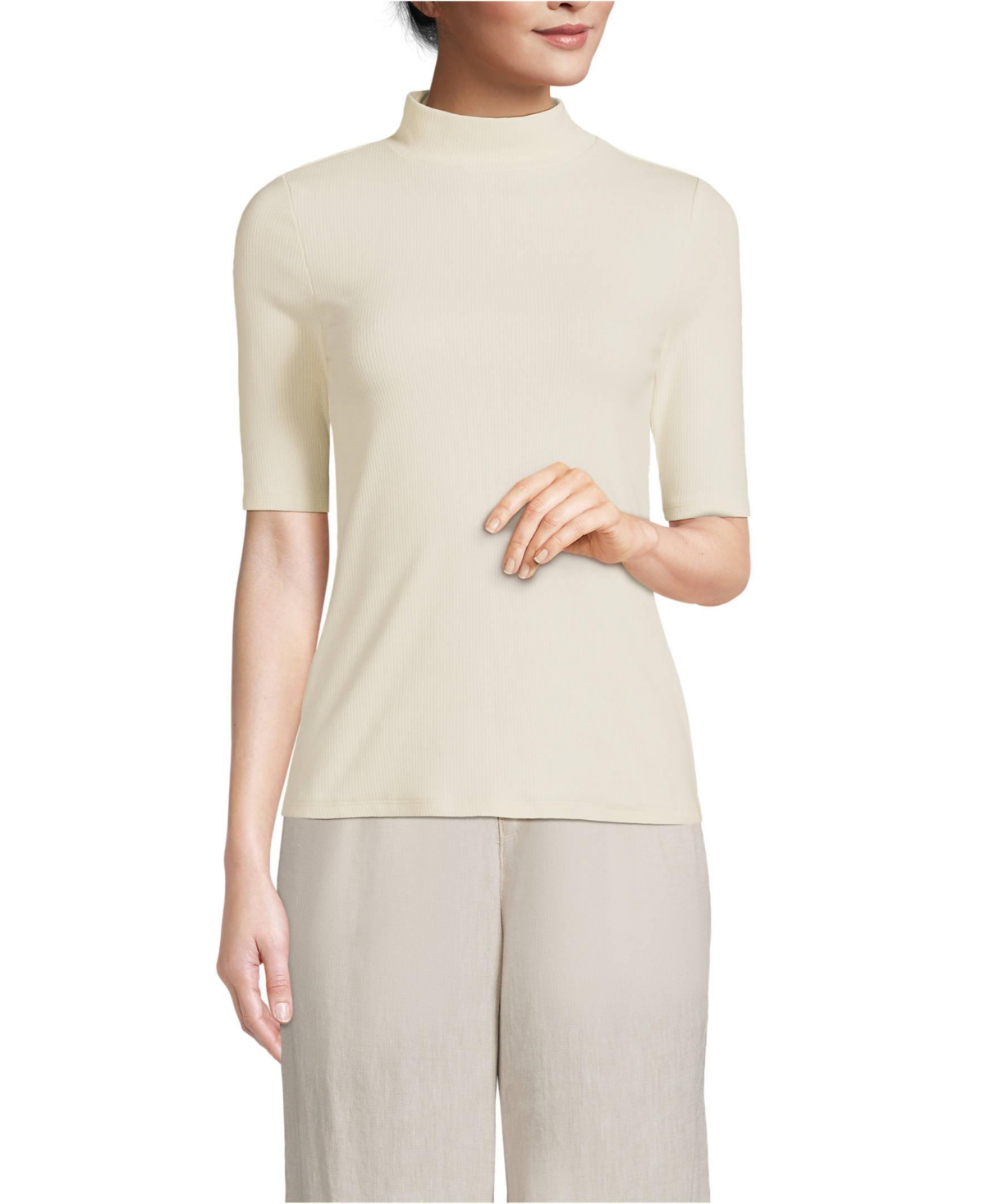 Lands end women's mock turtleneck store