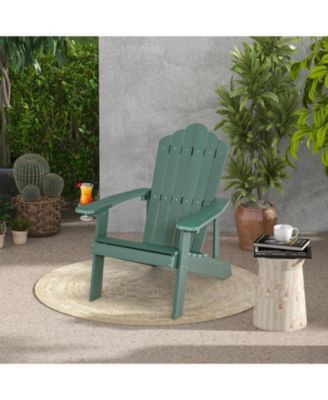 Weather Resistant HIPS Outdoor Adirondack Chair with Cup Holder