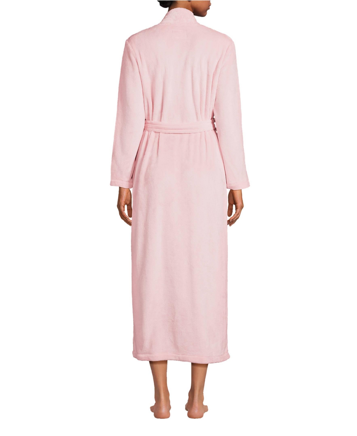 Lands' End Women's Petite Cozy Plush Long Wrap Robe