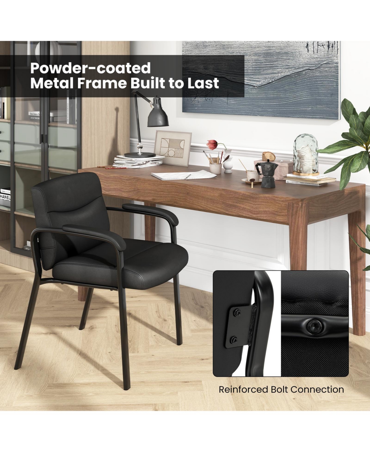 Waiting Room Chair No Wheels Set of 2