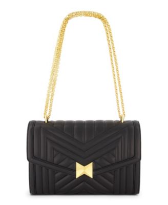 Gold Plated Hardware Quilted Napa Leather Handbag