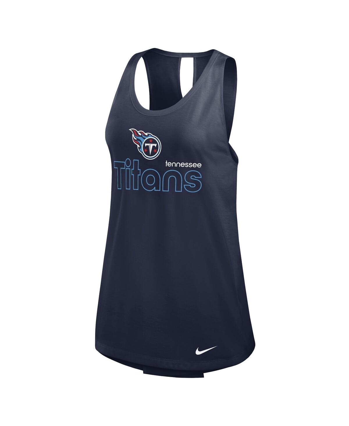 Nike Women's Navy Tennessee Titans Performance Tank Top In Navy
