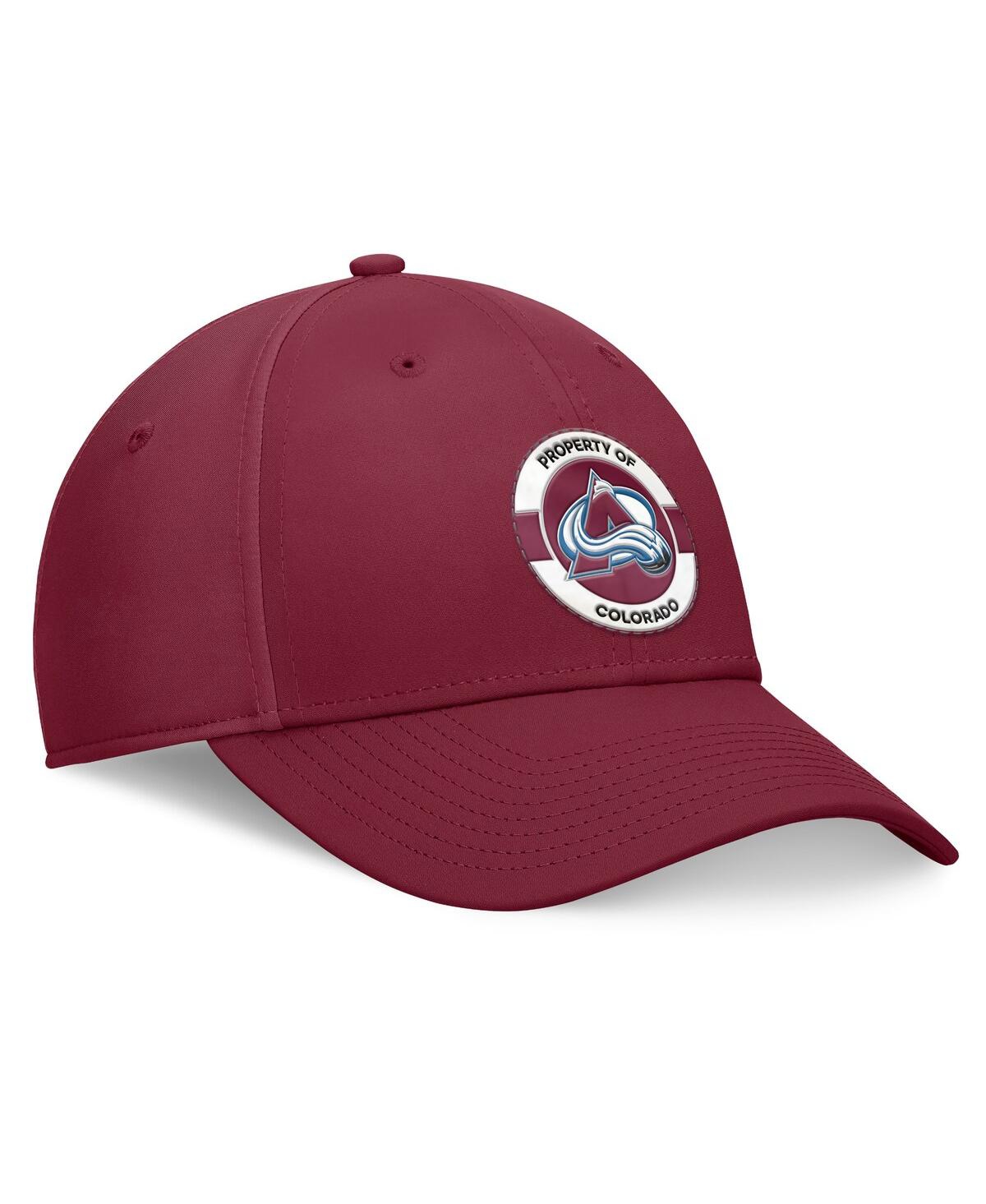 Fanatics Men'sColorado Avalanche Authentic Pro Training Camp Flex Hat - Burgundy