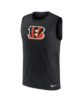 Men's Black Cincinnati Bengals Blitz Legend Muscle Perform Tank Top