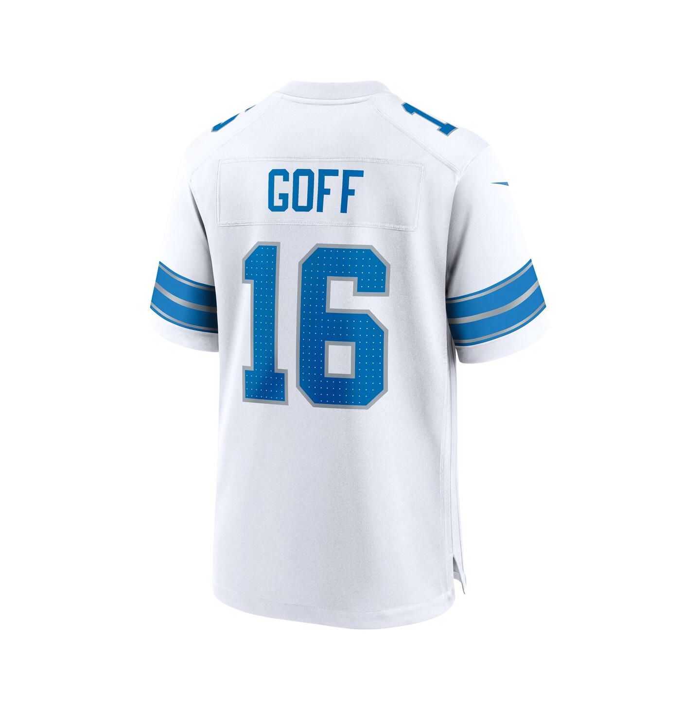Мужской топ Nike Jared Goff White Detroit Lions Game Jersey — фото 2