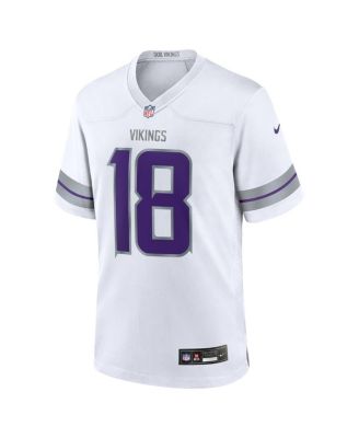 Men's Justin Jefferson White Minnesota Vikings Alternate Game Player Jersey
