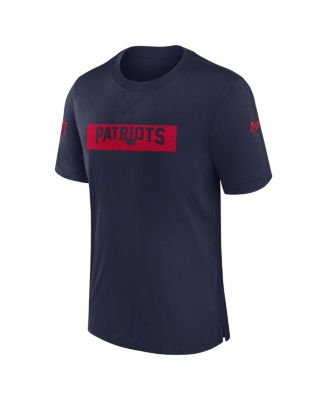 Men's Navy New England Patriots Sideline Player Performance T-Shirt