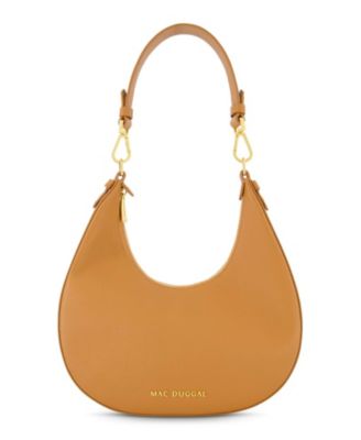 Gold Plated Hardware Grain Leather Hobo Bag