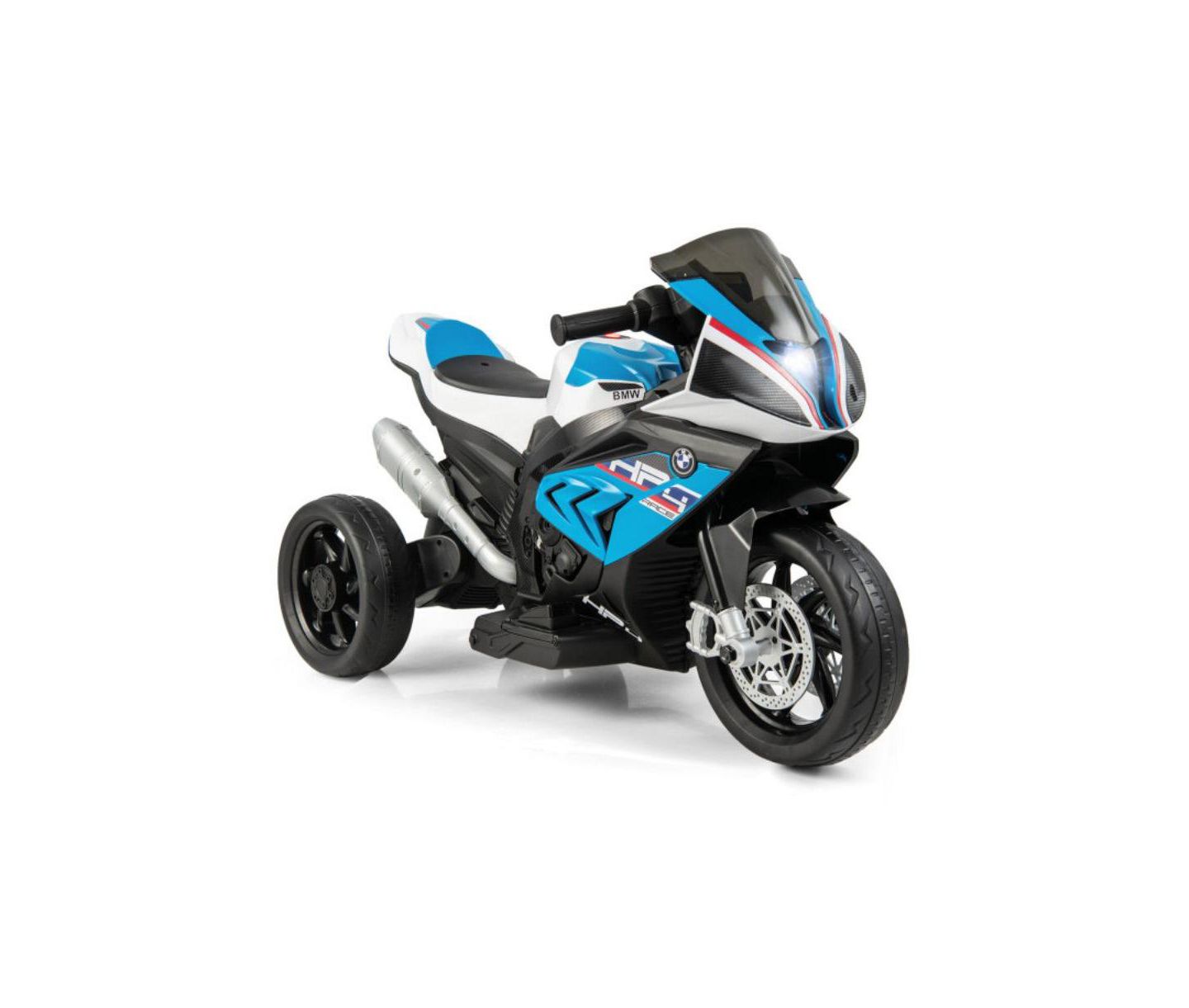 Детская игрушка VEBREDA 12V Licensed Kids Toy Motorcycle Ride On Bike with LED Lights, Music and Forward Reverse Drive, цвет: Синий — фото 1