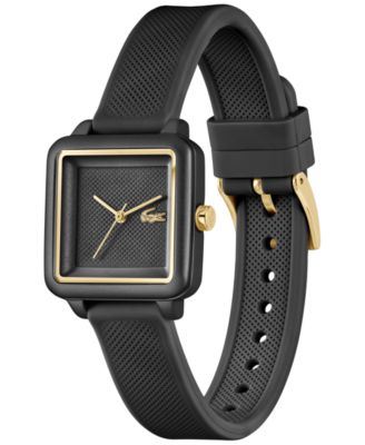 Women's Lacoste 12.12 Flow Black Silicone Strap Watch 26mm