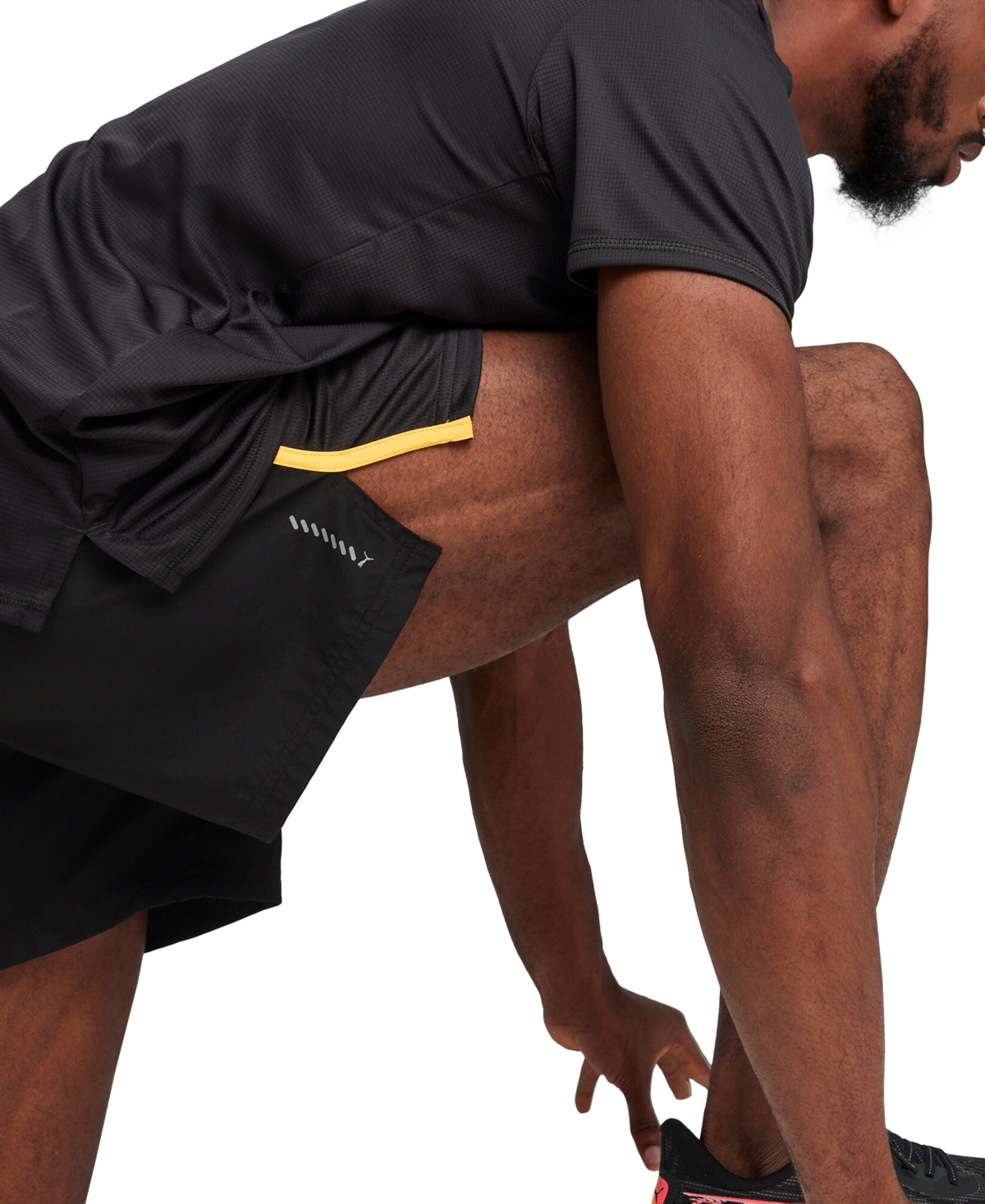 Puma Men's Run Favorite Velocity Shorts - Puma Black-sun Stream