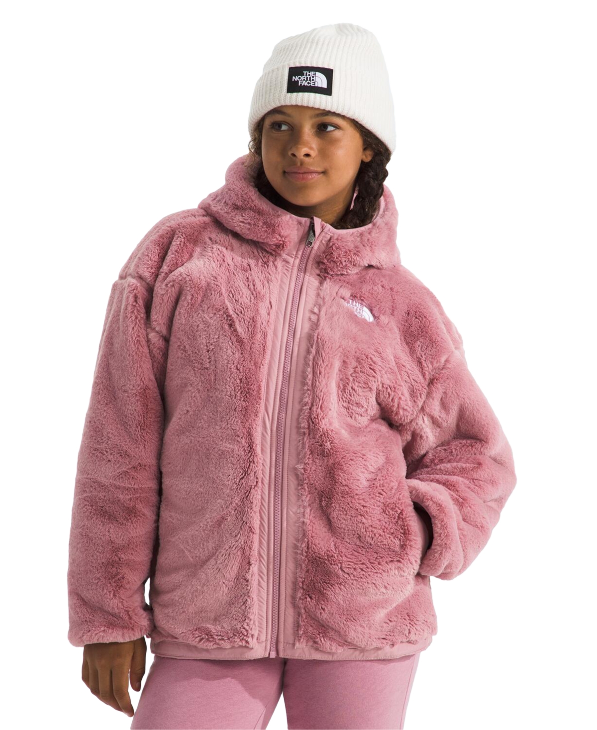 The North Face Big Girls Shasta Reversible Full-Zip Hooded Short Parka