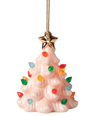 Lenox - Treasured Traditions Pink Lit Tree Ornament