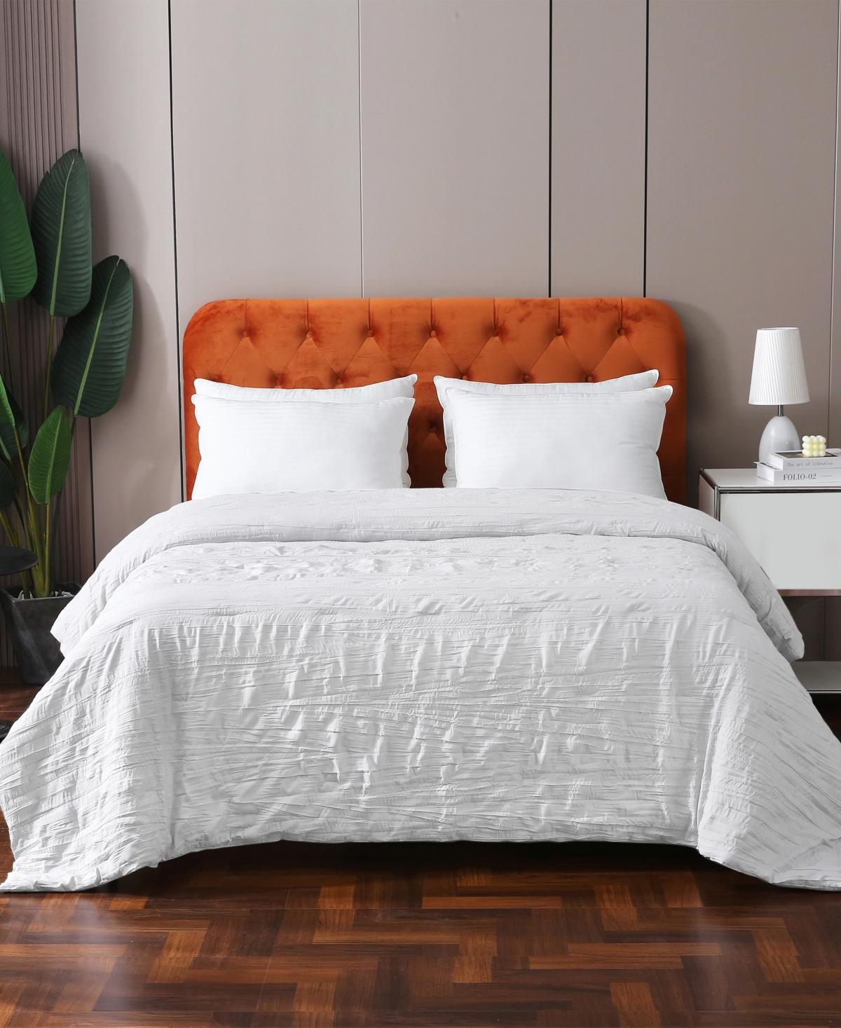 St. James Home St James Home Crinkled Down Alternative Comforter, King In White