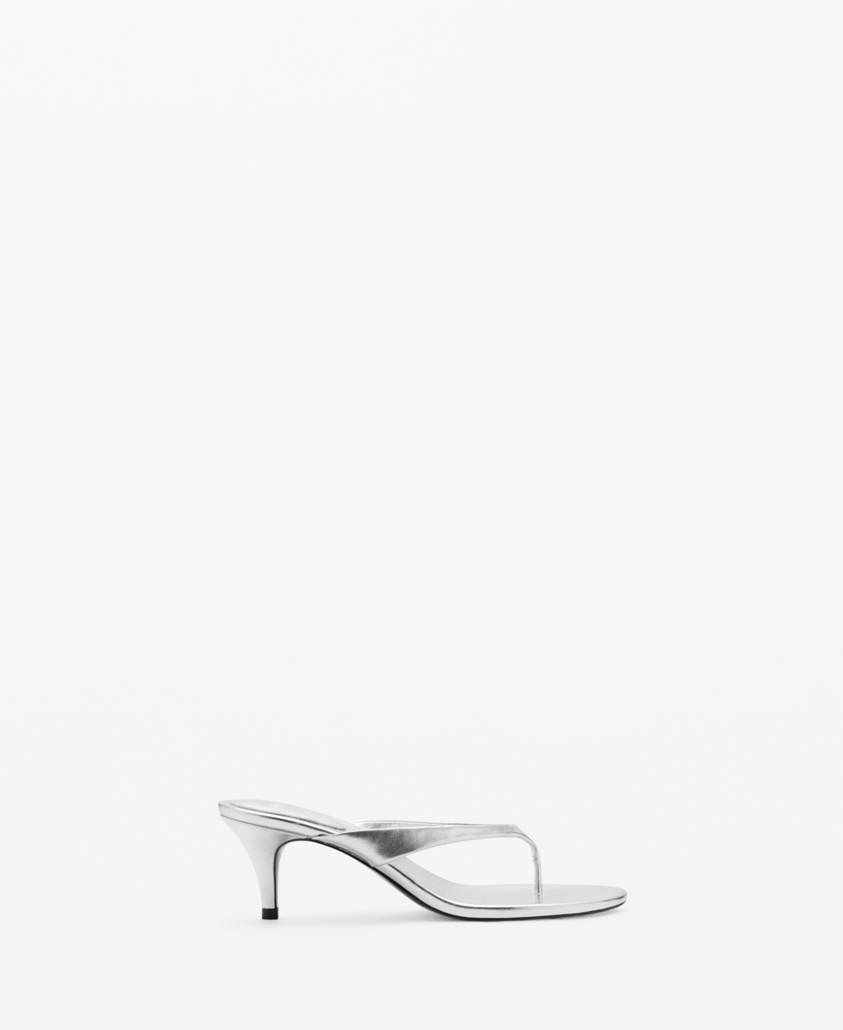 Mango Women's Metallic Heel Sandals