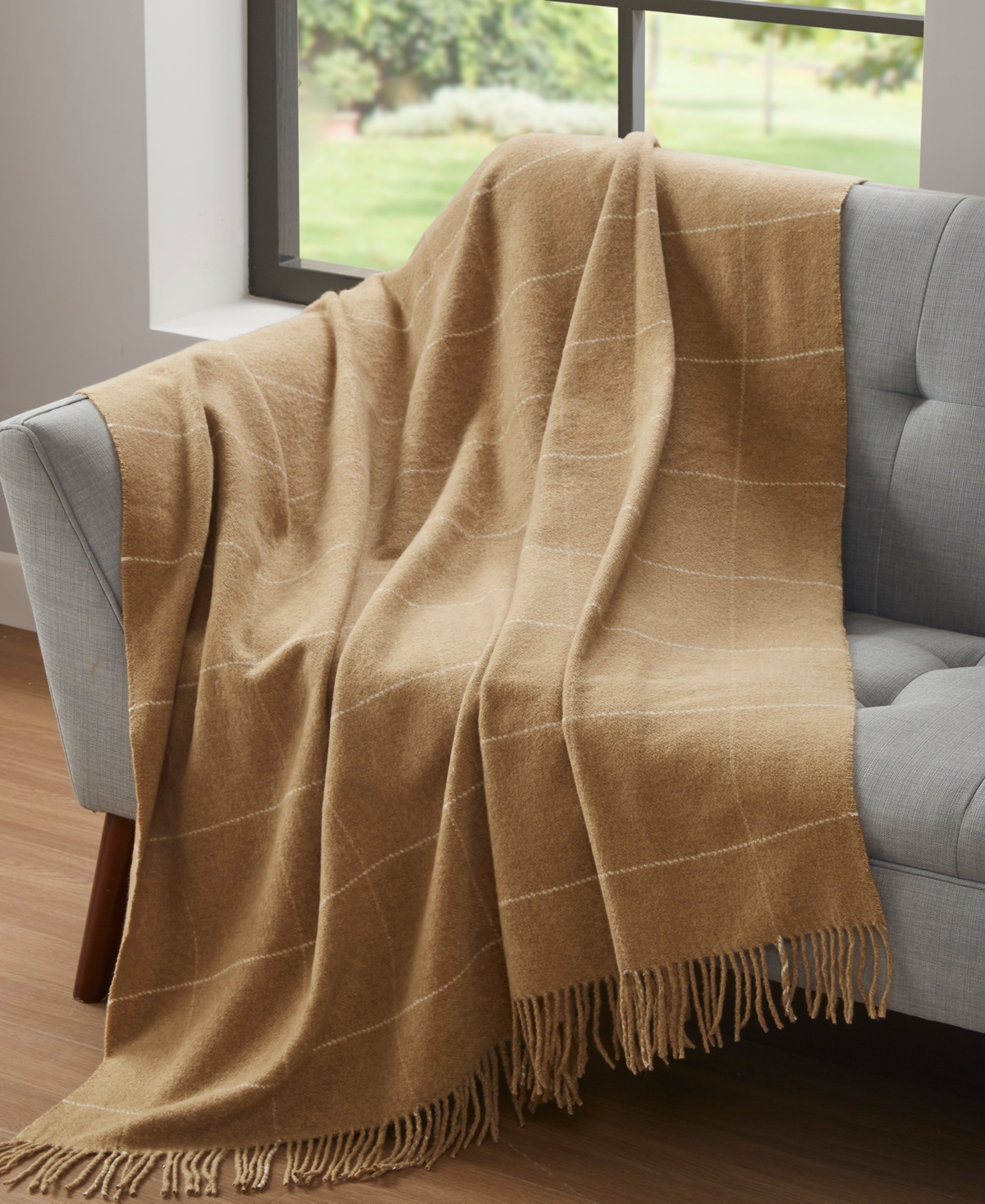Charter Club Windowpane Throw, 50