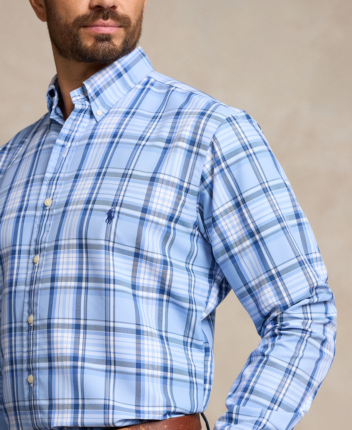 Polo Ralph Lauren Men's Big & Tall Plaid Oxford Shirt
