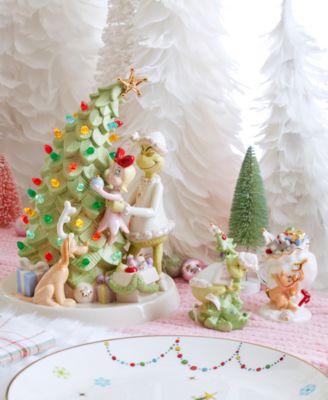 Grinch Decorates the Christmas Tree LED Figurine