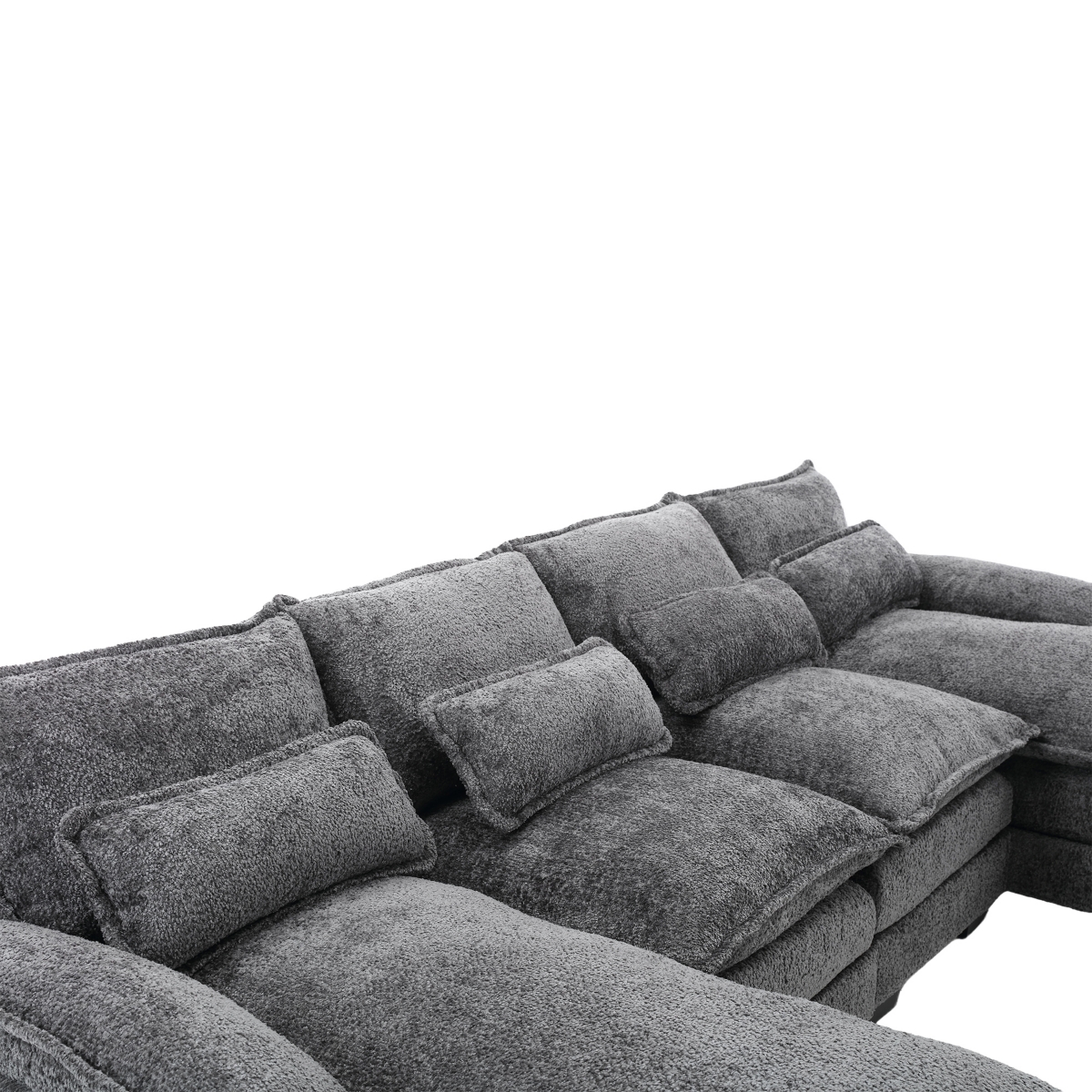Streamdale Furniture Modern Large chenille Fabric U-Shape Sectional Sofa
