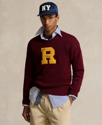 Polo Ralph Lauren - Men's Big Fit Cotton Letterman Sweater
