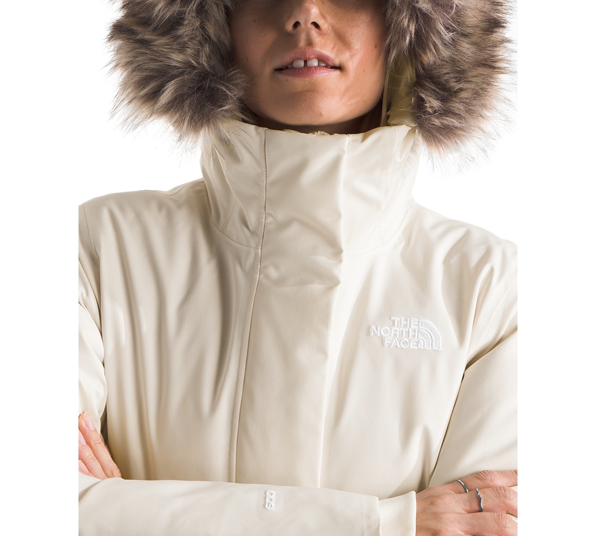 THE NORTH FACE WOMEN'S ARCTIC HOODED FAUX-FUR-TRIM PARKA 