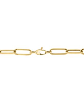 EFFY&reg; Diamond Paperclip Link 18" Collar Necklace (2 ct. t.w.) in 14k Two-Tone Gold