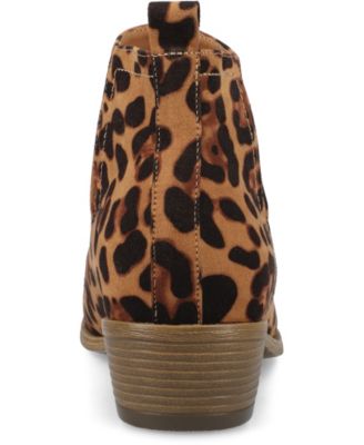 Women's Rimi Notched Ankle Stacked Heel Booties