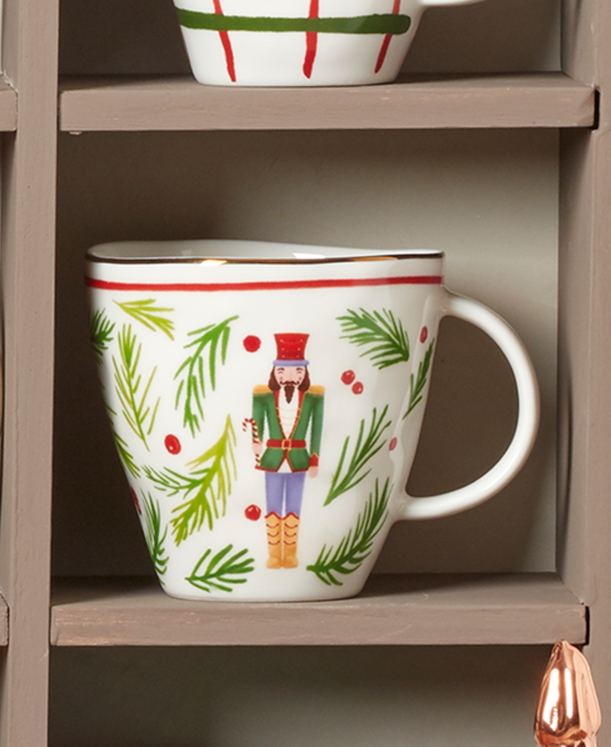 Lenox Nutcracker Porcelain Mugs, Set Of 4 In White