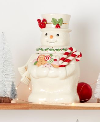 Happy Hollydays Snowman Cookie Jar