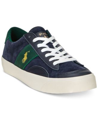 Polo Ralph Lauren Men's Sayer Leather-Suede Sneaker Macy's
