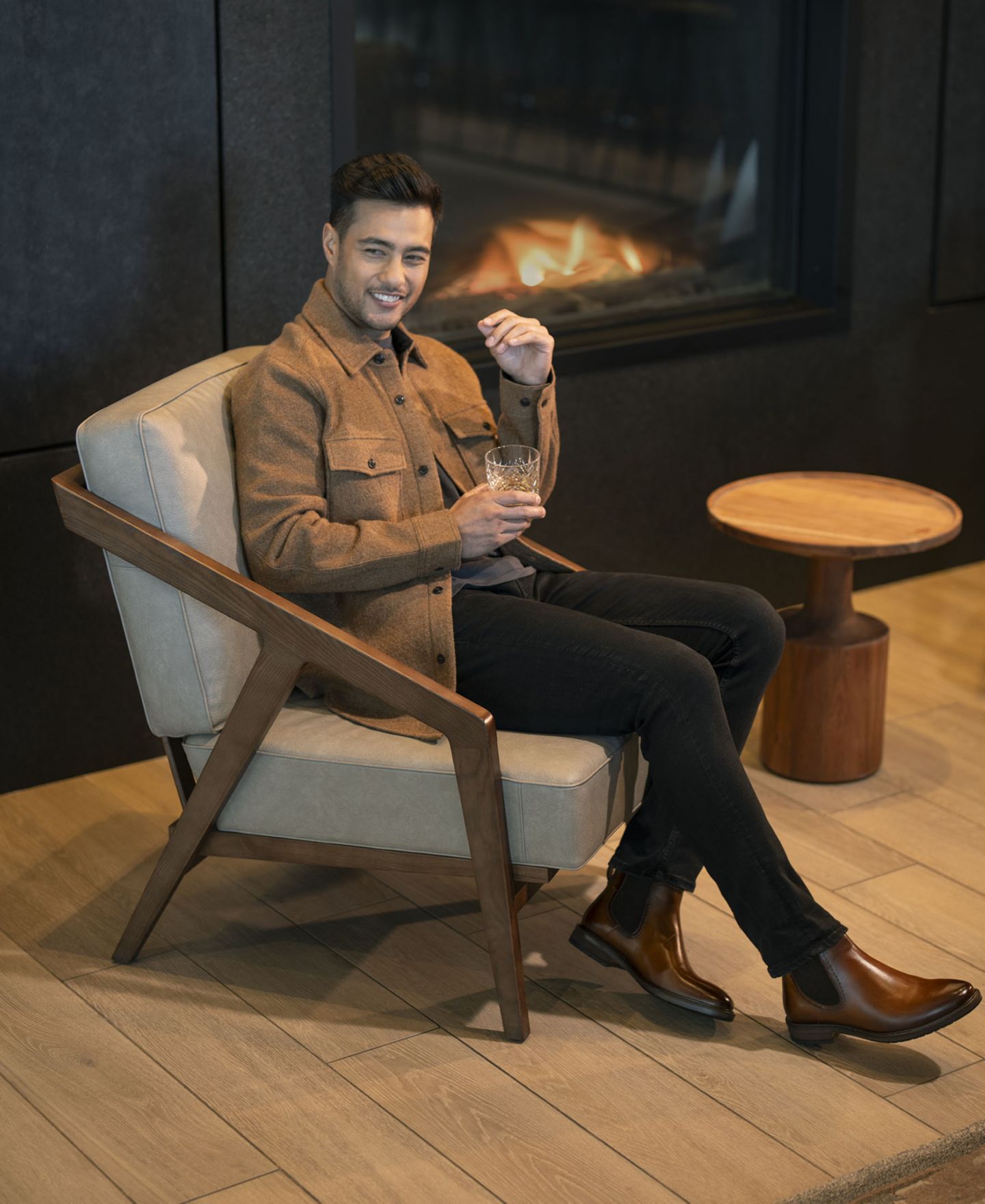 Мужские ботинки Florsheim Forge Plain Toe Gore Boot, цвет: Чёрный — фото 8