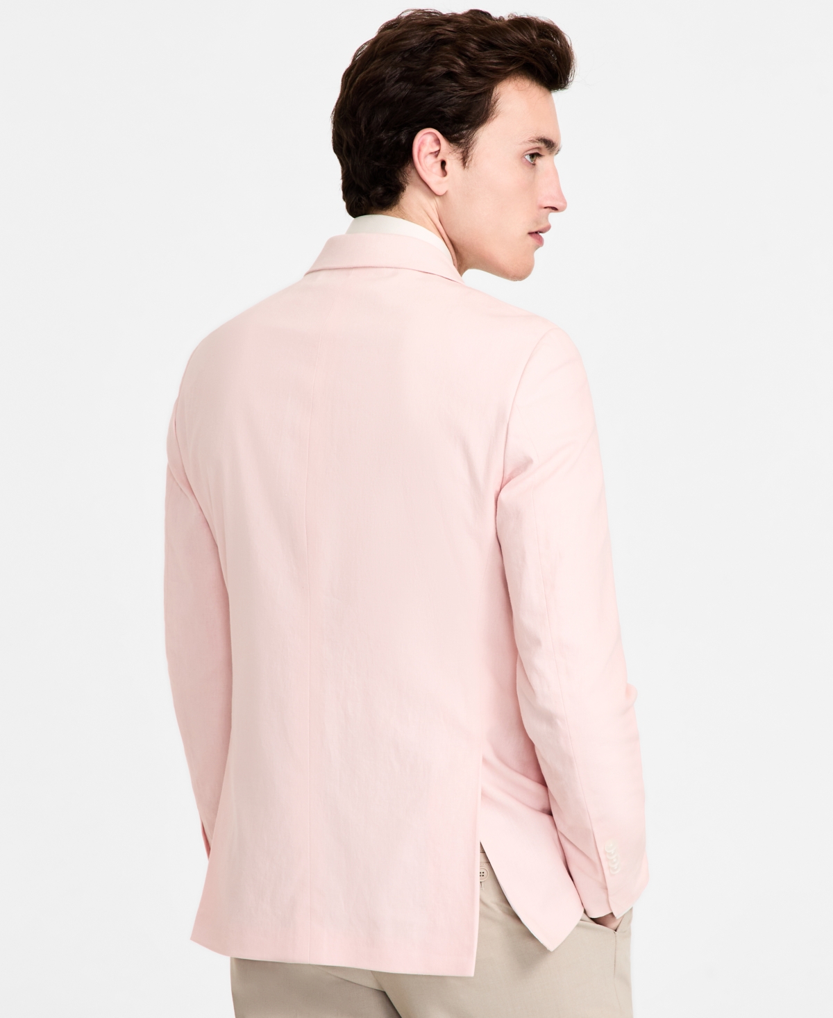 Tommy Hilfiger Men's Modern-fit Linen Sport Coat In Pink